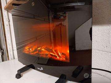 STUFA ELETTRICA EFFETTO CAMINETTO SOLO CON RITIRO