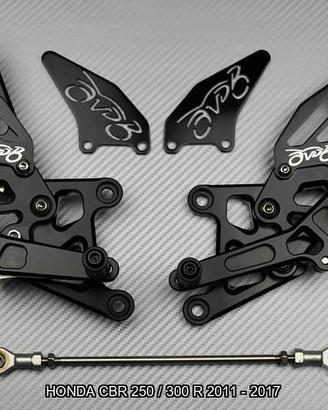 Pedane arretrate HONDA CBR 250 300 R 2011 - 2017
