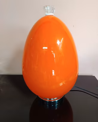 lampada vintage a forma di palloncino arancione 