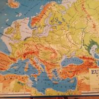 Cartina "Europa fisica" - Cassa di Risparmio