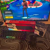 Mouse tastiera meccanica switch rossi gaming