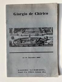 De Chirico catalogo La Barcaccia novembre 1962
