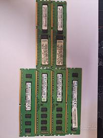 Lotto SIM DDR3 Gb 6 pezzi