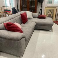 Divano artigianale con penisola