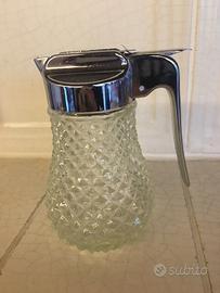 Salsiera o lattiera in vetro e inox