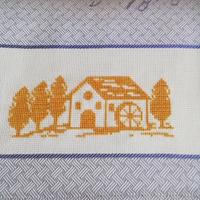 asciugapiatti a punto croce 