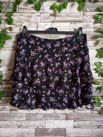 MINI GONNA A BALZE E FIORI PIMKIE TG. 42 NUOVA