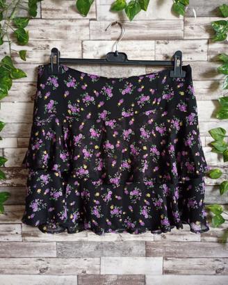 MINI GONNA A BALZE E FIORI PIMKIE TG. 42 NUOVA