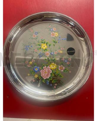 PIATTO VASSOIO ALESSI CON FIORI