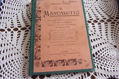 Libro d'epoca "Il manualetto" 1911   2^3^ elemen