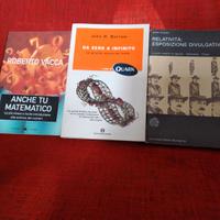 3 libri di matematica e fisica