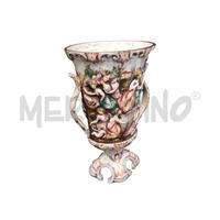 VASO CAPODIMONTE TIPO ANFORA BERNINI