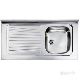 LAVELLO CM 100X50 CON SPONDINA VASCA A DX