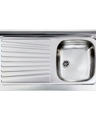 LAVELLO CM 100X50 CON SPONDINA VASCA A DX