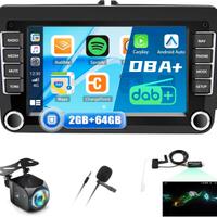 Autoradio Android 13 7" CarPlay GPS per VW Golf