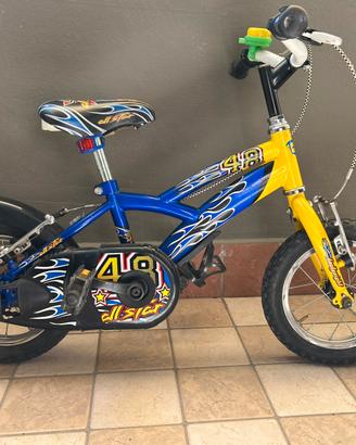 Bicicletta bimbo 3 5 anni pollici raggio 12 1/2