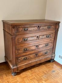 Comó in noce con inserti in radica