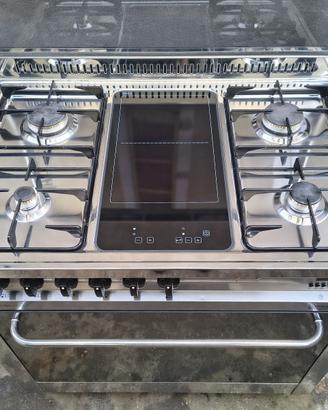 Cucina GAS LOFRA Inox 6 Fuochi Piastra Induzione