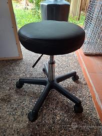 Sgabello tondo regolabile ufficio