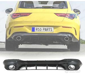 DIFFUSORE MERCEDES CLA W118 X118 19-25 AMG NERO LU