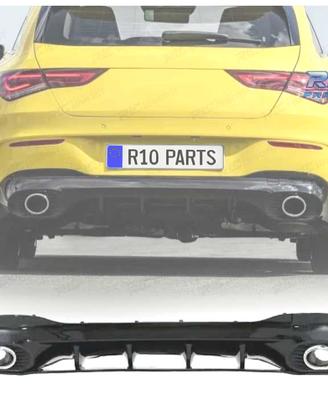 DIFFUSORE MERCEDES CLA W118 X118 19-25 AMG NERO LU