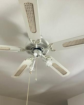 2 pale ventilatori da soffitto con luce