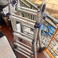 Scala telescopica multiuso in alluminio