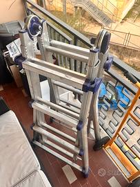 Scala telescopica multiuso in alluminio