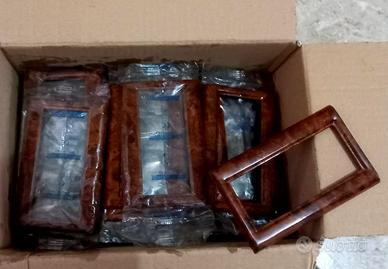 STOCK Placchette in radica di noce.