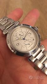 Cartier Pasha 2388 gmt 38mm orologio originale 