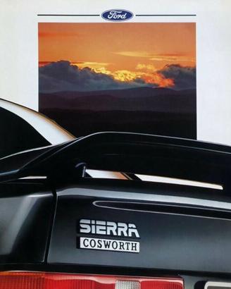 Depliant Originale Ford Sierra Cosworth 2WD e 4WD