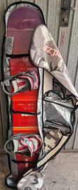 SNOWBOARD NUOVO (MAI USATO) + Attacchi + Sacca Wed