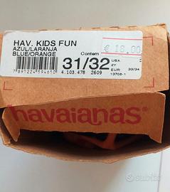 Infradito bambina havaianas originali Tg.31-32
