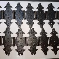 cerniera rustica piana ferro brunito 12 PZ nuove 
