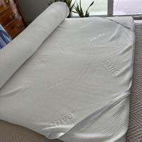 Topper Matrimoniale fibra argento