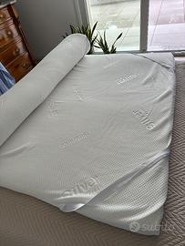 Topper Matrimoniale fibra argento