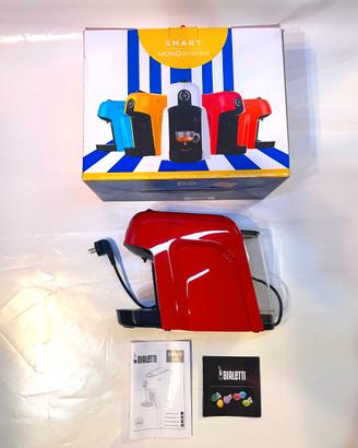 Bialetti Smart CF66 rossa con scatola e libretto
