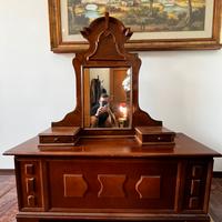 Cassapanca con specchiera ‘900