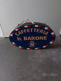 INSEGNA BIFACCIALE  CAFFETTERIA 