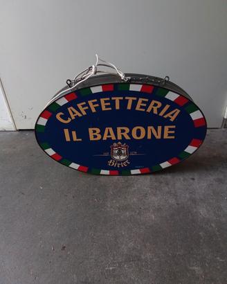 INSEGNA BIFACCIALE  CAFFETTERIA 