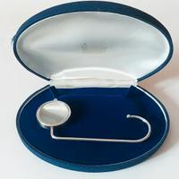 Gancio borsa "Greggio" da tavolo in argento 925