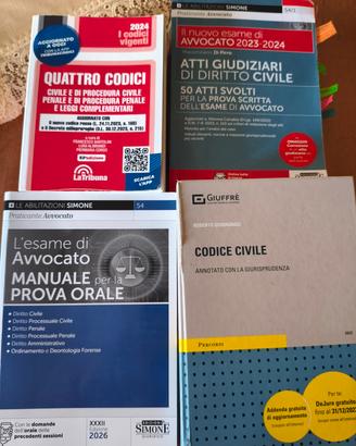 Codici - Testi - Libri Esame Avvocato