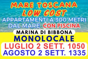 Marina di Bibbona case vacanze giugno luglio agost