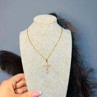 Collana croce oro unisex