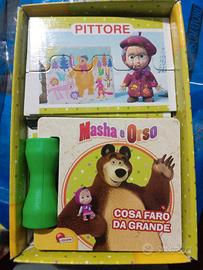 Masha  e Orso: puzzle e libretto dei mestieri