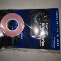 kit strisce cerchi moto rosse 