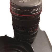 Obiettivo e flash canon