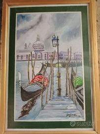 Quadro Venezia gondola