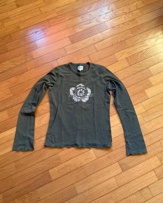 T-shirt maniche lunghe Armani bambina TG 11 anni