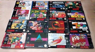 Nintendo SNES giochi originali vintage 